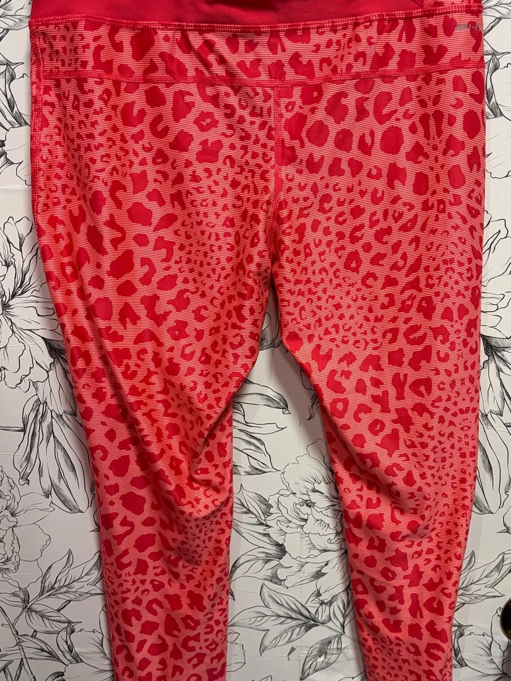 Nike Red Leopard Print Leggings